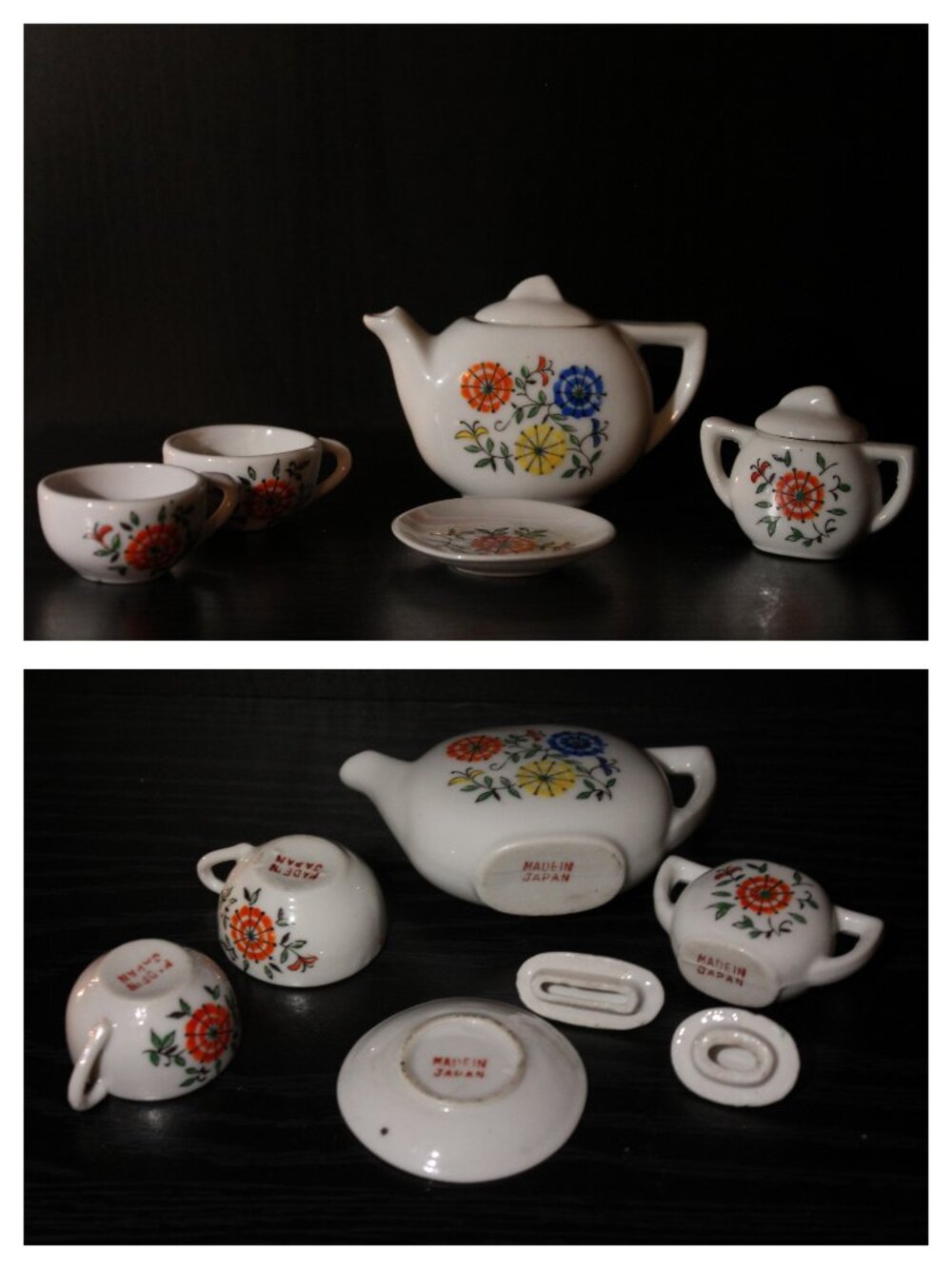 Miniature Floral Tea Party Set (Japan)